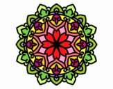 Dibujo Mandala celta pintado por estrellado