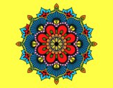 Dibujo Mandala destello floral pintado por AZUL5