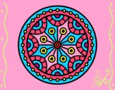 Dibujo Mandala equilibrio mental pintado por Neidas