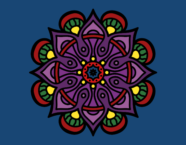 Dibujo Mandala mundo árabe pintado por amalia