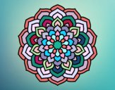 Dibujo Mandala pétalos de flor pintado por kariett