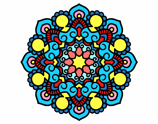 Dibujo Mandala reunión pintado por ME272