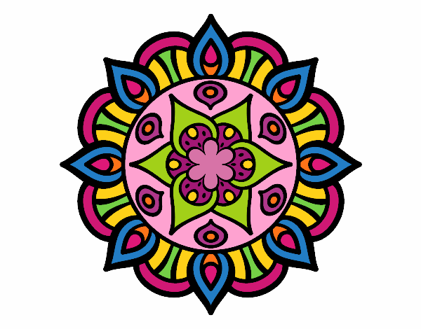 Dibujo Mandala vida vegetal pintado por MarthaFavi