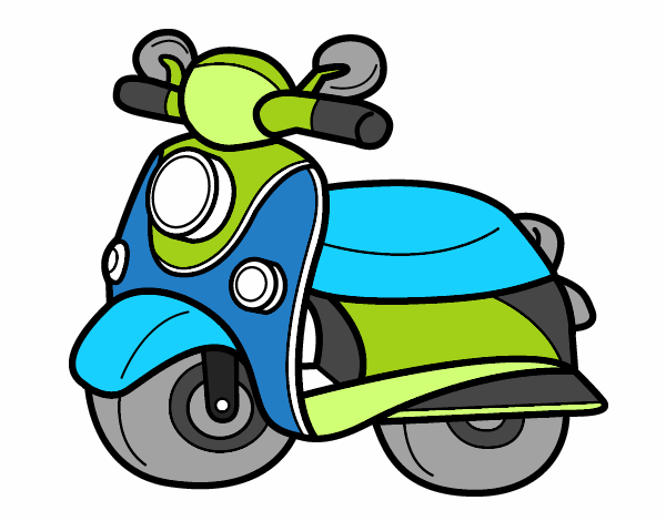 Dibujo de Moto Vespa pintado por en Dibujos.net el día 22-04-16 a las