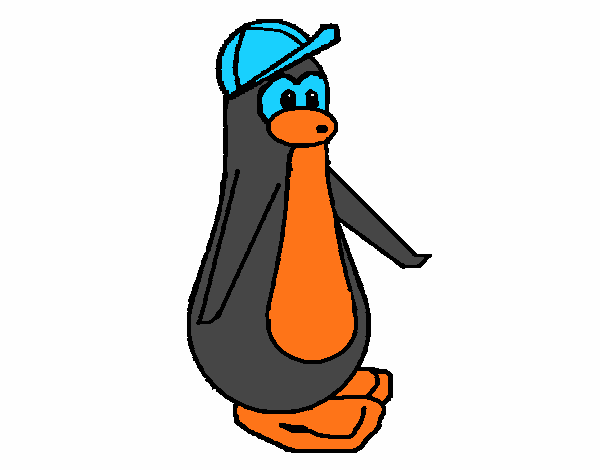 Pingüino con gorra