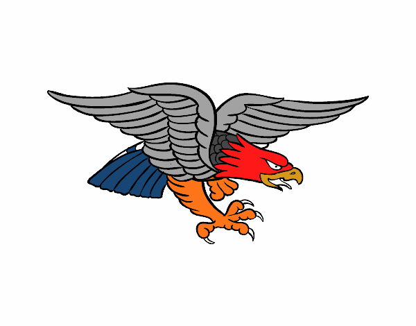 Dibujo Tatuaje de águila pintado por neguencho