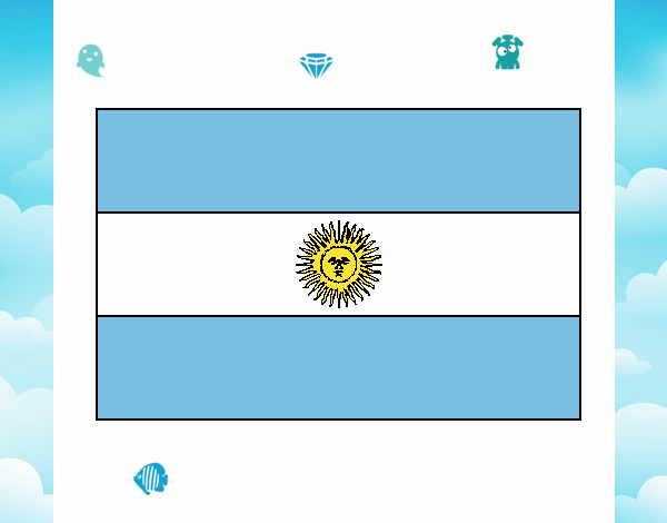 Dibujo Argentina pintado por giulifiest