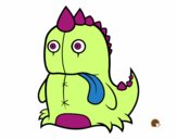 Dibujo Dinosaurio monstruoso pintado por chyla_limo