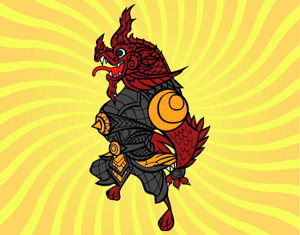 Dibujo Dragón guardián pintado por DeathLex