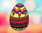 Dibujo Huevo de Pascua para decorar pintado por Arjelyz