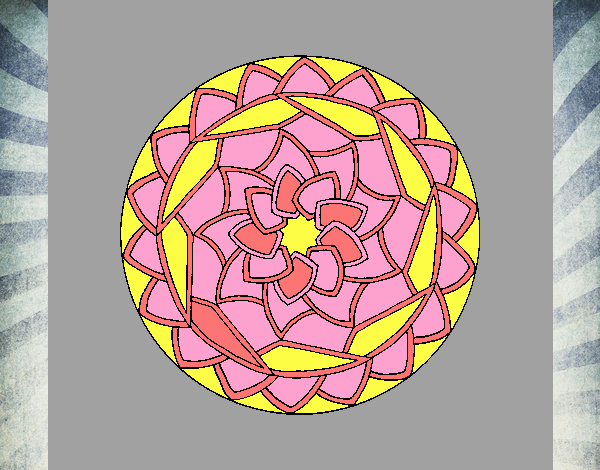 Dibujo Mandala 1 pintado por estrellado