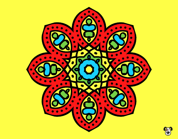 Dibujo Mandala de inspiración árabe pintado por carlosvill
