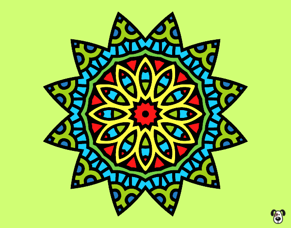 Dibujo Mandala estrella pintado por carlosvill