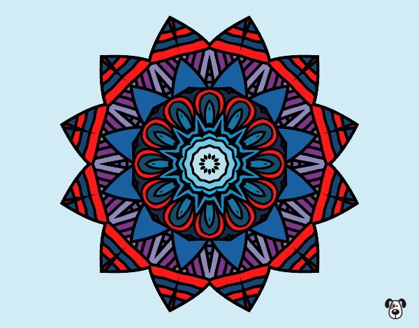 Dibujo Mandala frutal pintado por carlosvill