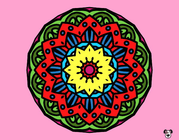 Dibujo Mandala modernista pintado por carlosvill