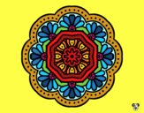 Dibujo Mandala mosaico modernista pintado por carlosvill