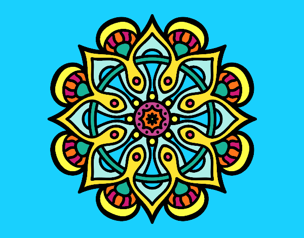 Dibujo Mandala mundo árabe pintado por sandrasobi