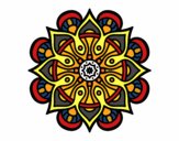 Dibujo Mandala mundo árabe pintado por vivianata