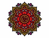 Dibujo Mandala para relajarse pintado por vivianata