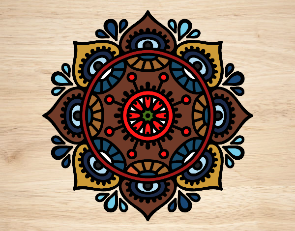 Dibujo Mandala para relajarse pintado por pierrot43