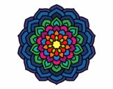 Dibujo Mandala pétalos de flor pintado por NAMILA