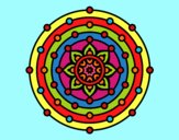 Dibujo Mandala sistema solar pintado por AZUL5