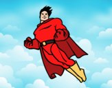 Dibujo Superman volando pintado por DeathLex