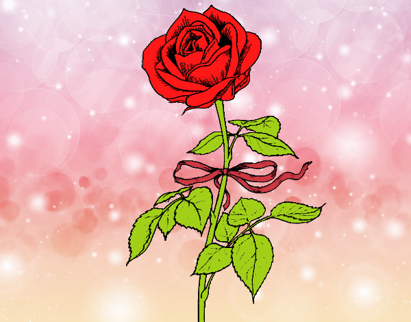 Dibujo Una rosa pintado por Vane124