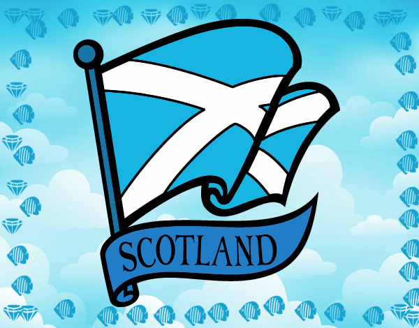 Dibujo Bandera de Escocia pintado por plat28