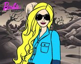 Dibujo Barbie con gafas de sol pintado por UliEmi