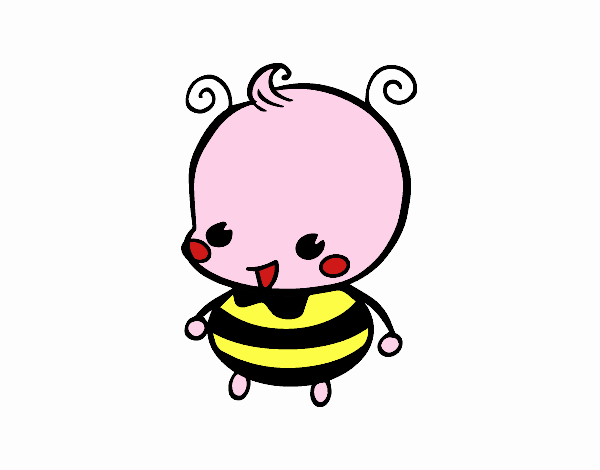 Dibujo Bebé abeja pintado por narratorco