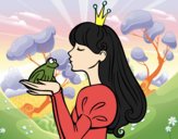 Dibujo La princesa y la rana pintado por lolyyfeli