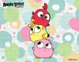 Dibujo Las crias de Angry Birds pintado por Julieta10