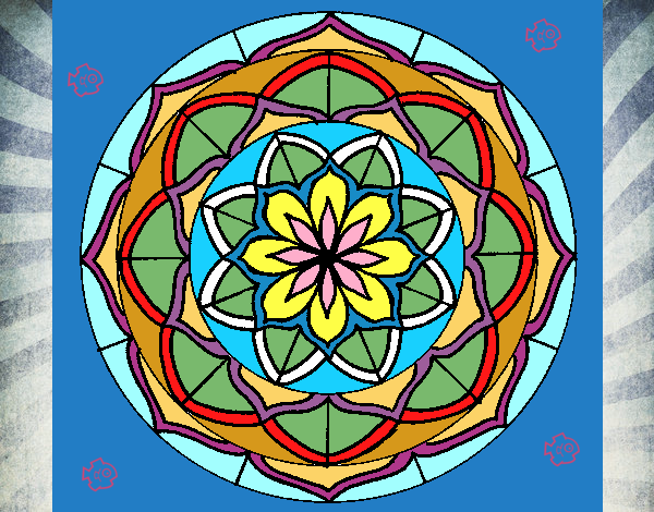 Dibujo Mandala 6 pintado por jersramsal