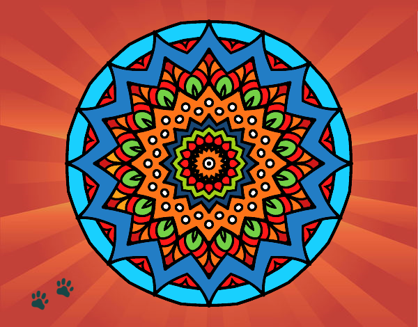 Dibujo Mandala creciente pintado por cecil13