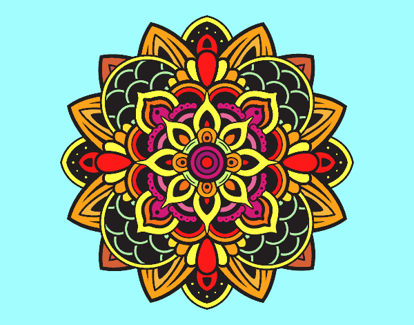 Dibujo Mandala decorativa pintado por sandrasobi