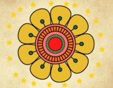 Dibujo Mandala en forma de flor pintado por yoanna3012