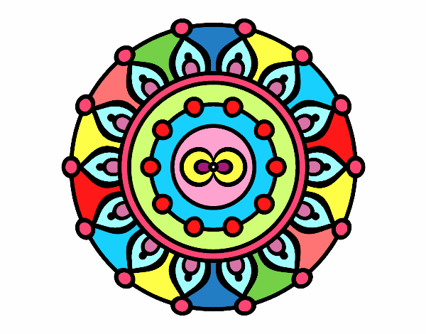 Dibujo Mandala meditación pintado por johana34