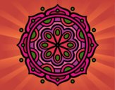 Dibujo Mandala para meditar pintado por Battis