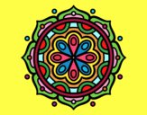 Dibujo Mandala para meditar pintado por novastar