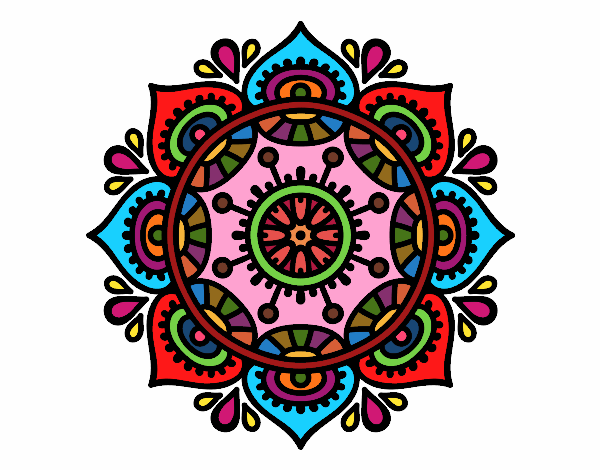 Dibujo Mandala para relajarse pintado por nickvanega