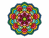 Dibujo Mandala pétalos de flor pintado por nickvanega