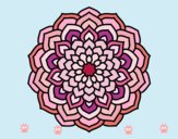 Dibujo Mandala pétalos de flor pintado por yoanna3012