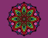 Dibujo Mandala simetría sencilla pintado por ZASCUACH