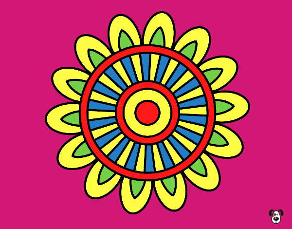 Dibujo Mandala solar pintado por carlosvill