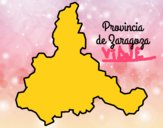 Dibujo Provincia de Zaragoza pintado por rodrigoNG