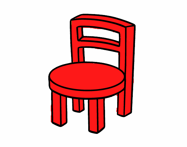 la silla para sentarse 