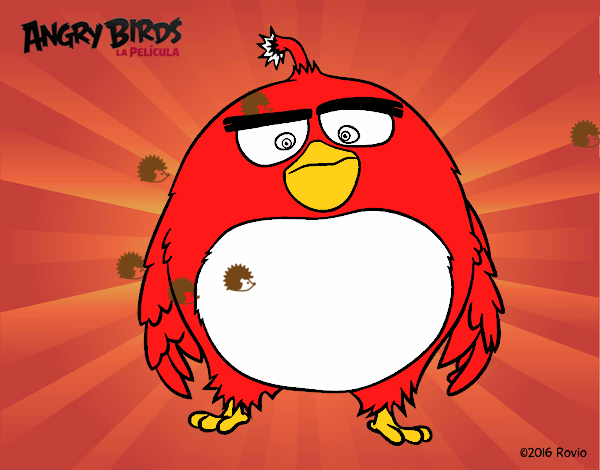 Dibujo Bomb de Angry Birds pintado por empoleon09