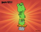 Dibujo Cerdos verdes de Angry Birds pintado por nardilis