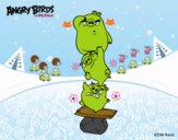 Cerdos verdes de Angry Birds